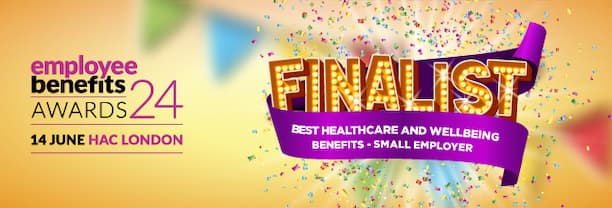 Best Healthcare and Well Being Award - Small Employer - Shortlisted 2024